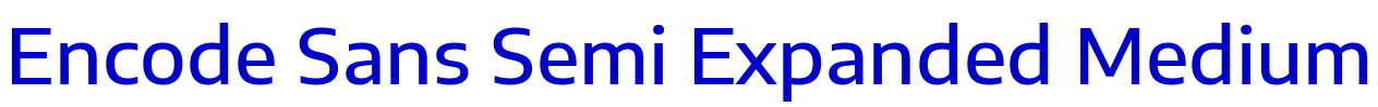 Encode Sans Semi Expanded Medium フォント